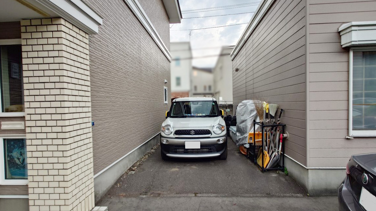 カーポート設置前