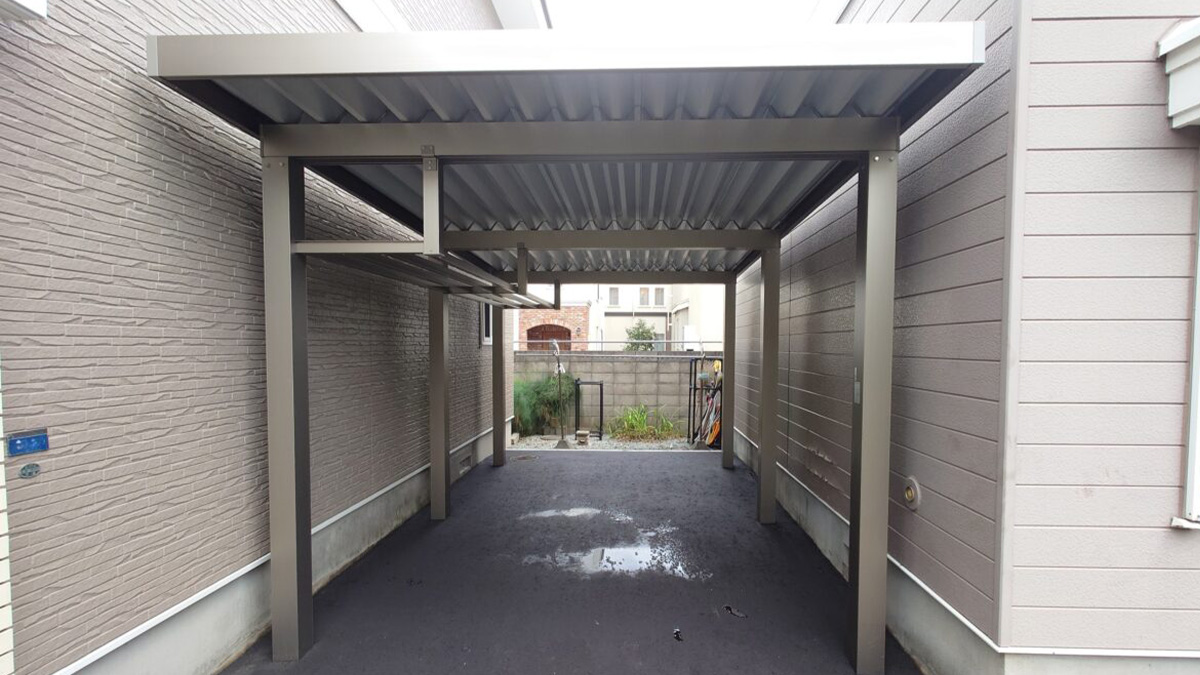 カーポート・アスファルト施工後