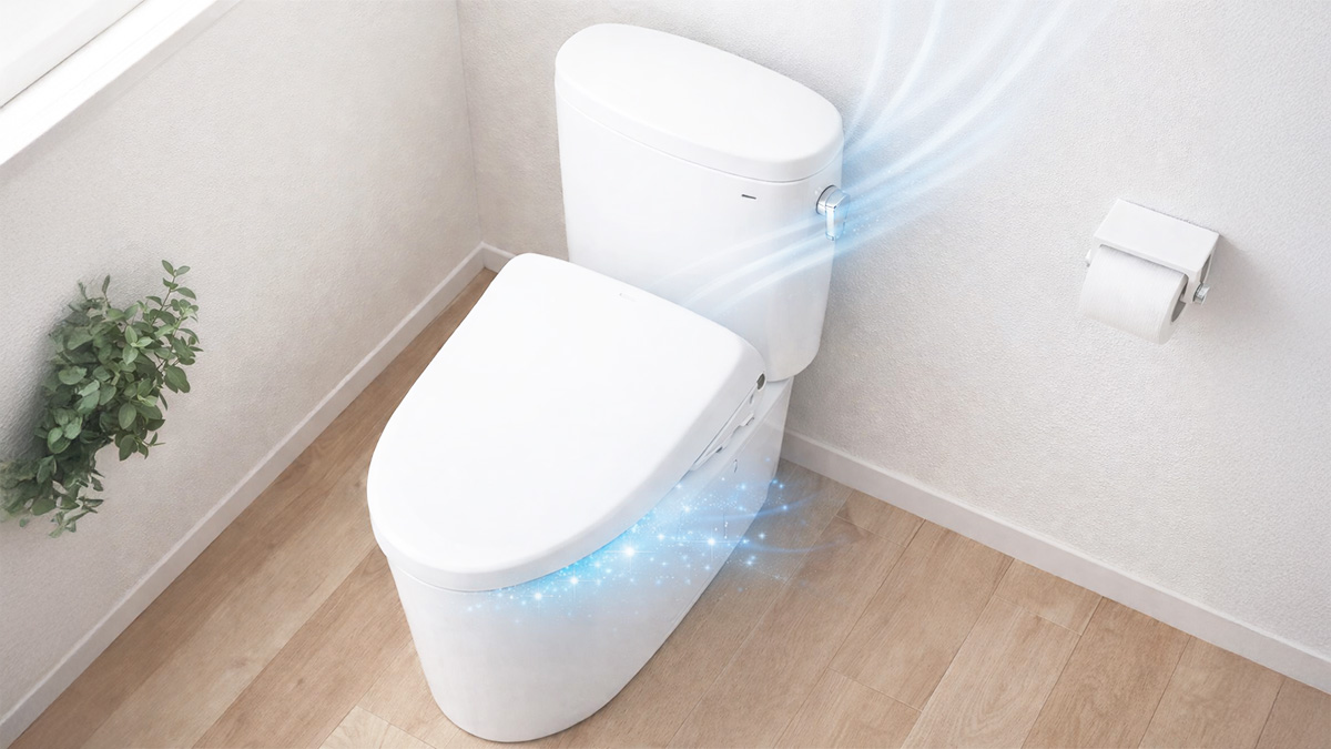 清潔なイメージのトイレ